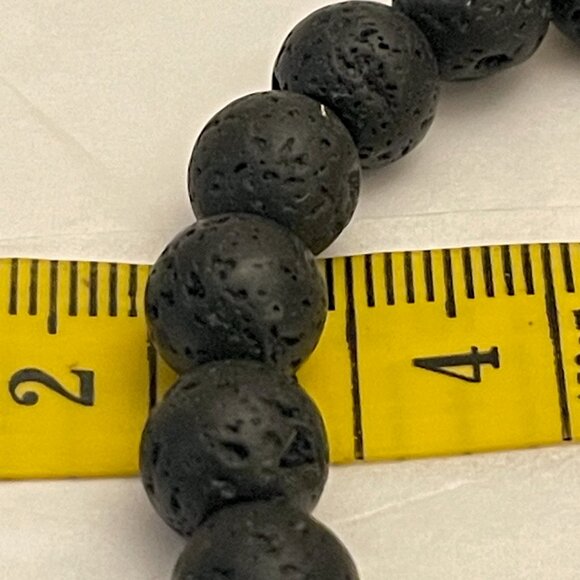 Hamoery Set of 2 Chakra Bracelets Lava Rock & Tiger Eye - Picture 11 of 16